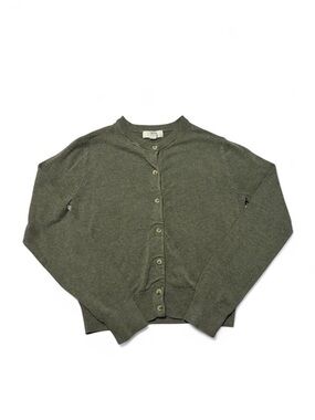 H&M Taupe Brown Fine Knit Cardigan with buttons